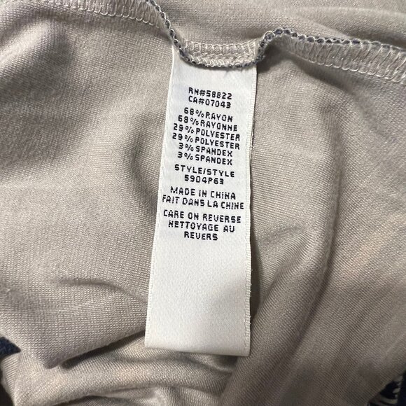 Max Studio Dark Blue Floral Sleeveless Mini Dress Women's Size XS - Picture 6 of 6